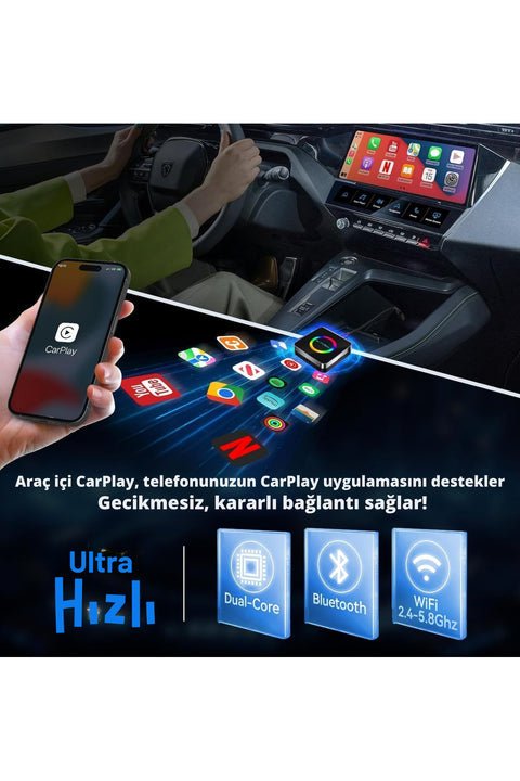 001 Wireless Video Oynatıcı Adaptör ürünü - Aksesuar kategorisi | Tekno Muaz