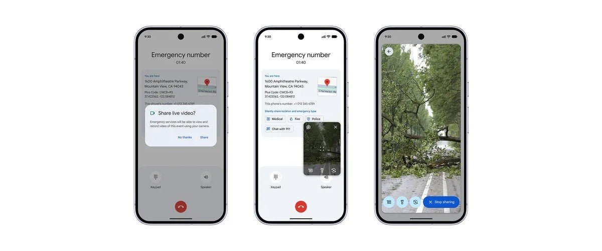 Android, acil servislerle canlı video paylaşma yeteneği kazanıyor