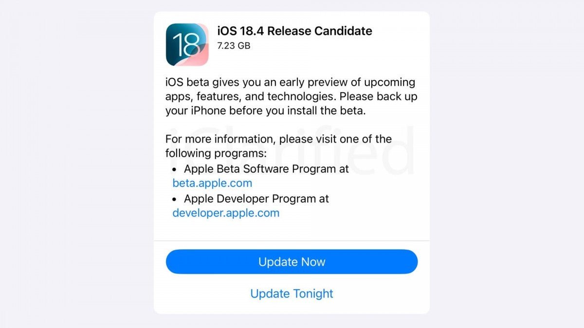 Apple, iOS 18.4 Sürüm Adayını geliştiricilere sunuyor