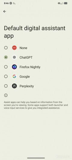 ChatGPT artık Android'de Gemini'nin yerini alabilir.