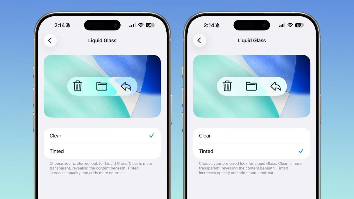 En son iOS 26.1 beta sürümüyle Sıvı Cam'ı hafifletebilirsiniz