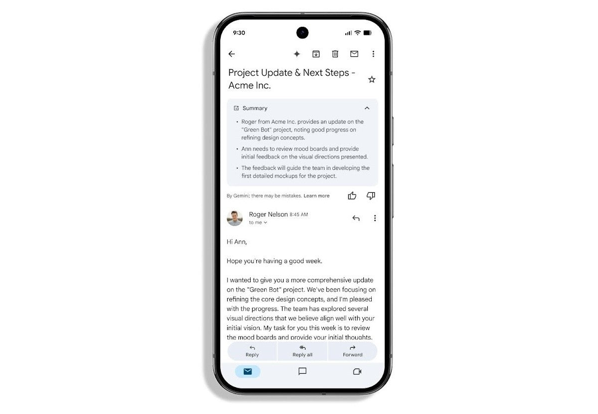 Gemini artık Gmail e-postalarını otomatik olarak ve varsayılan olarak özetliyor