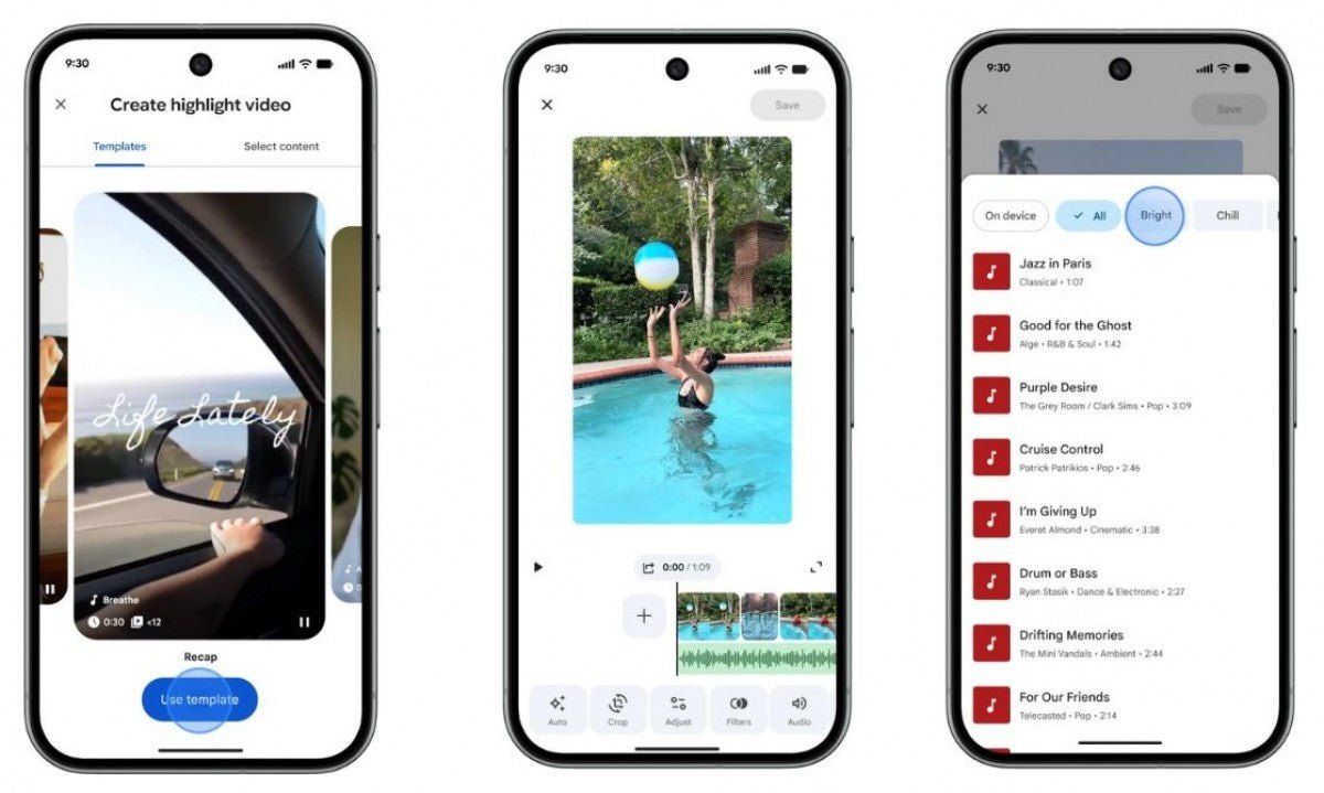 Google Photos, Android ve iOS'da yeni video düzenleme araçları alıyor