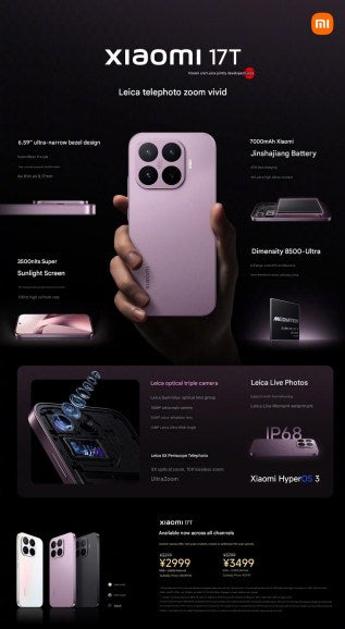 Xiaomi 17T Serisi Çin'de: Batarya ve Özellikler (2026)