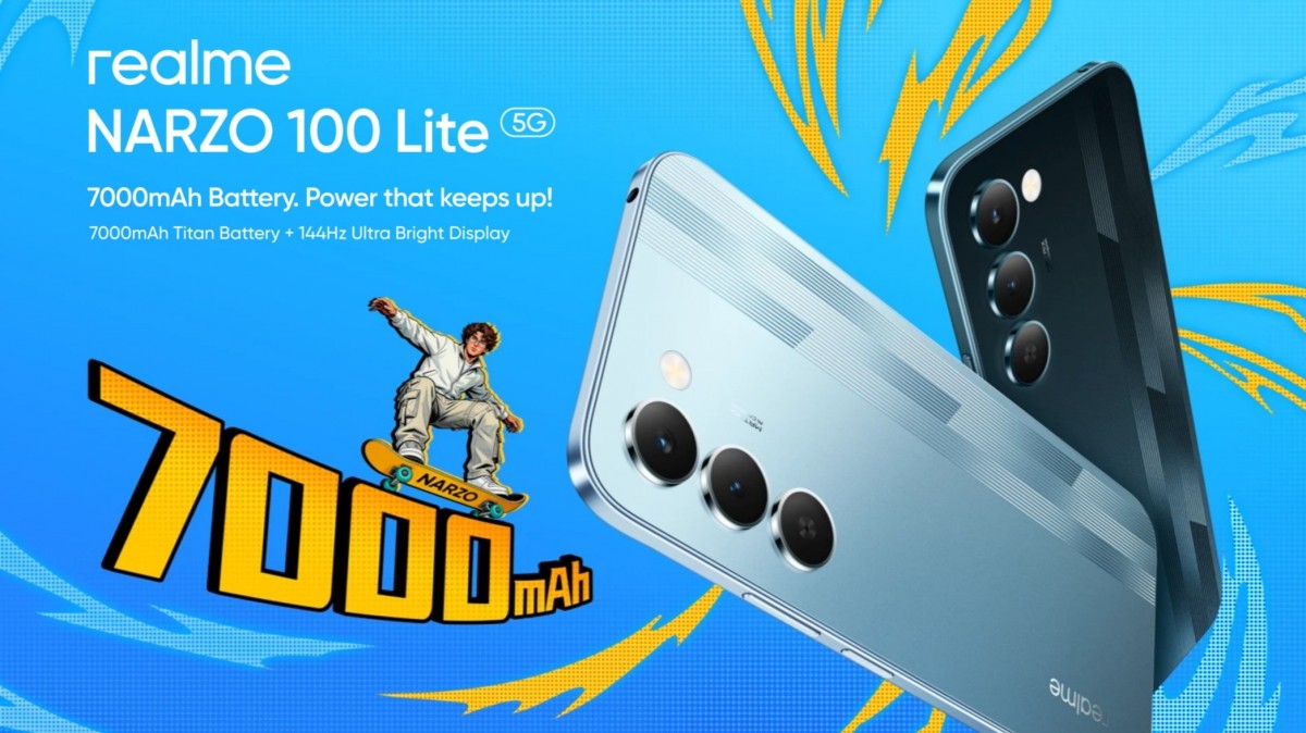 Realme Narzo 100 Lite: 144Hz Ekran ve 7000 mAh Batarya