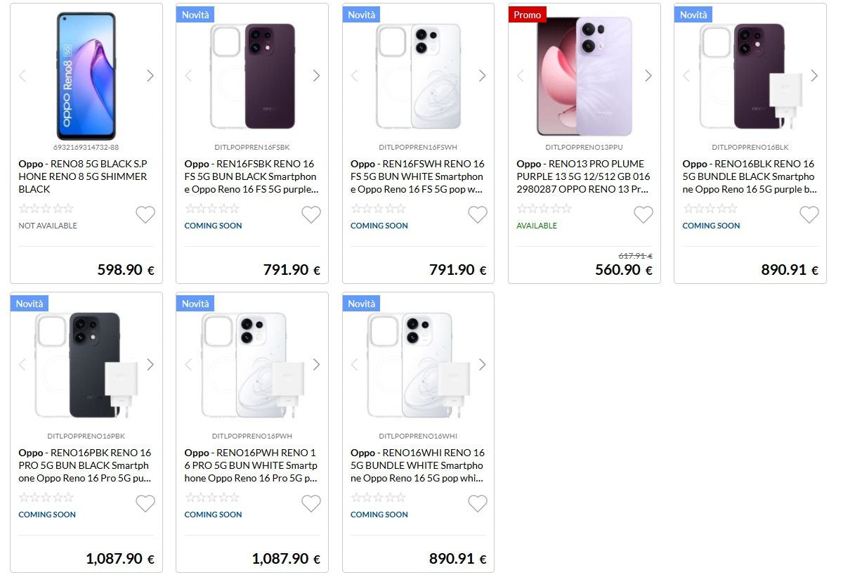 Oppo Reno16 Serisi Avrupa Fiyatları Sızdırıldı