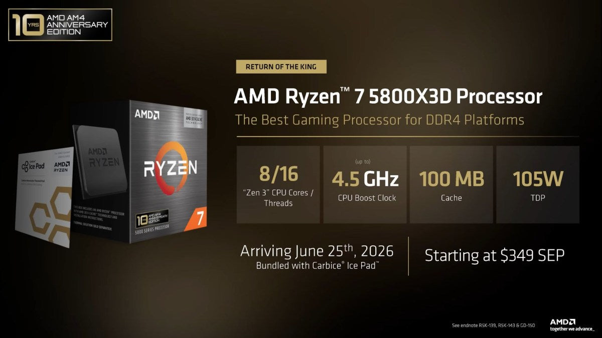 AMD Computex 2026: 5800X3D, 7700X3D ve RX 9070 GRE Tanıtımı