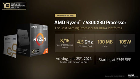 AMD Computex 2026: 5800X3D, 7700X3D ve RX 9070 GRE Tanıtımı