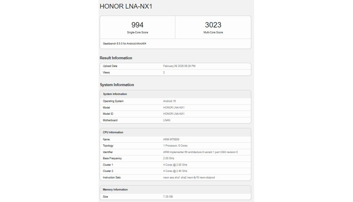 Honor 600 Lite yolda, işte onu güçlendiren yonga seti