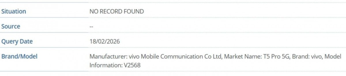 vivo T5 Pro ortaya çıkıyor