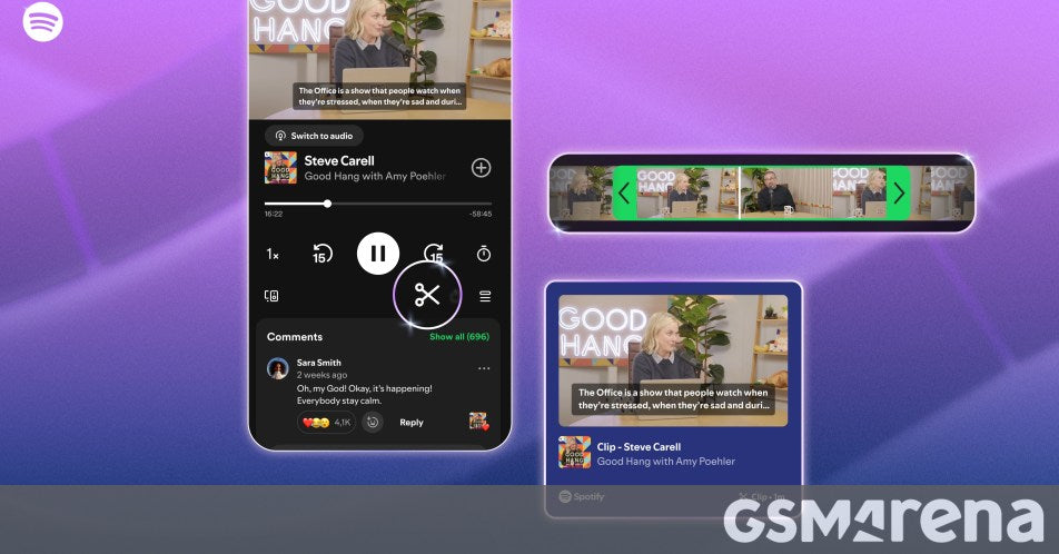 Spotify Podcast Kliplerini Kaydetme ve Paylaşma Özelliği