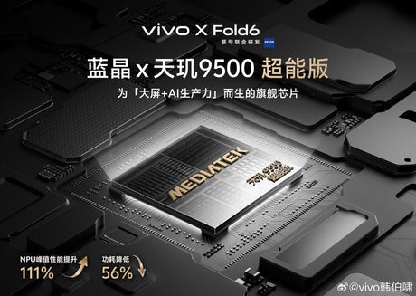 Vivo X Fold6: Dimensity 9500 SoC ile Geliyor