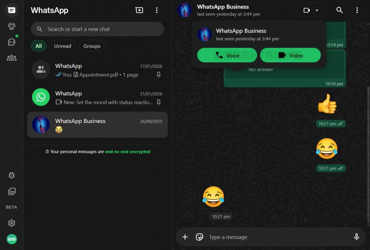 WhatsApp Web nihayet sesli ve görüntülü aramalar alıyor