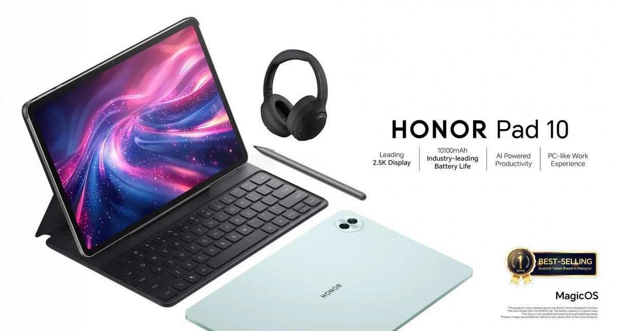 Honor Pad 10 büyük ekran ve büyük pil ile burada