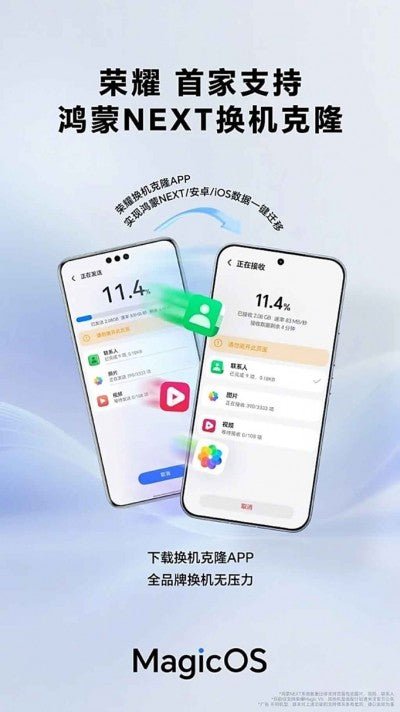 Honor'un cihaz klonlama özelliği artık Android, iOS ve HarmonyOS ile uyumlu hale geldi