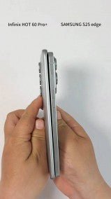 Ice Universe: Infinix Hot 60 Pro+, Galaxy S25 Edge'den daha hafif ve neredeyse aynı kadar ince