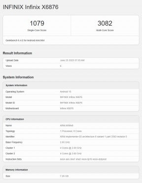 Infinix GT 30, Dimensity yongaseti ile Geekbench'te görüldü