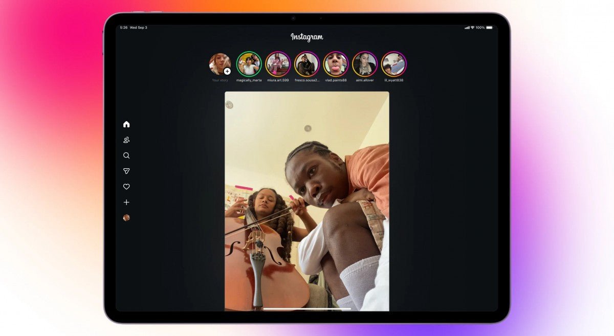 Instagram için iPad nihayet burada
