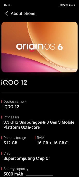 iQOO 12 nihayet Android 16 tabanlı kararlı OriginOS 6 güncellemesini aldı