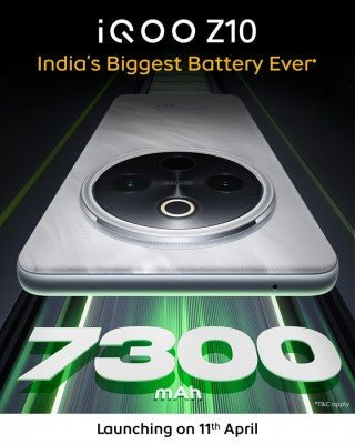 iQOO Z10, 7.300 mAh bataryasıyla geliyor, lansman tarihi ve tasarımı açıklandı