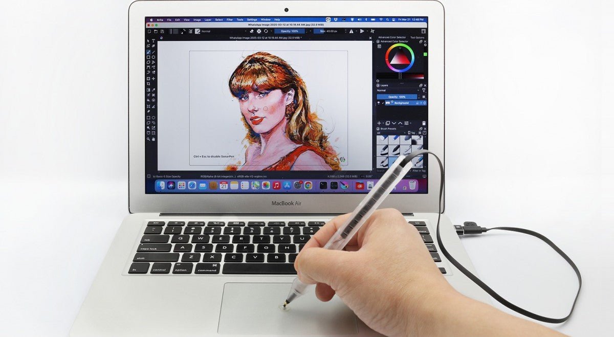 MacBook' unuzu SonarPen stilüsü ile bir çizim tablete dönüştürün