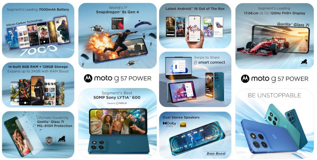 Moto G57 Power Hindistan'a geliyor
