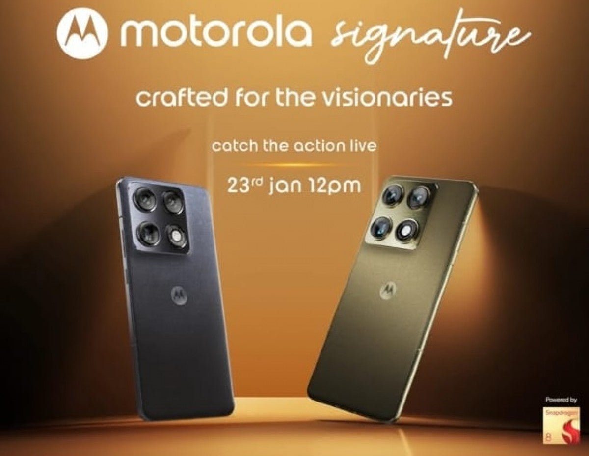 Motorola Signature'ın Hindistan lansman tarihi onaylandı, fiyat sızıntıları