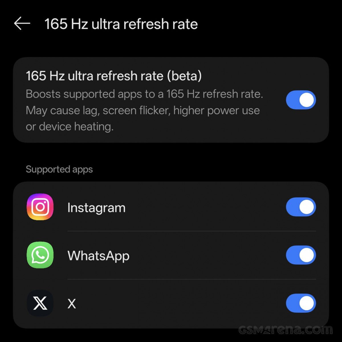 OnePlus 15 güncellemesi bu üç uygulama için 165Hz'i etkinleştiriyor