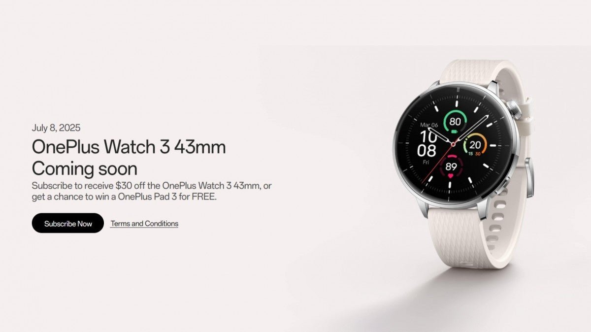OnePlus Watch 3'ün 43mm modelinin özellikleri ve renk seçenekleri, 8 Temmuz lansmanından önce ortaya çıktı.