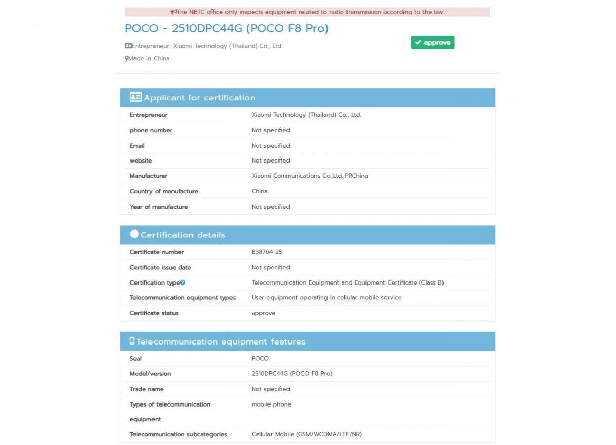 Poco F8 Pro, F8 Ultra ile birlikte yakında piyasaya sürülebilir