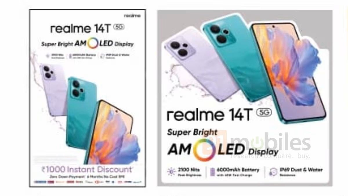 Realme 14T fiyatlandırması sızıntı yapıyor, daha fazla özellikle birlikte