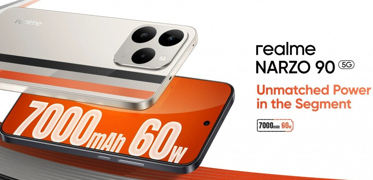 Realme Narzo 90 ve Narzo 90x, 7.000 mAh bataryalar ve 60W şarj ile geliyor