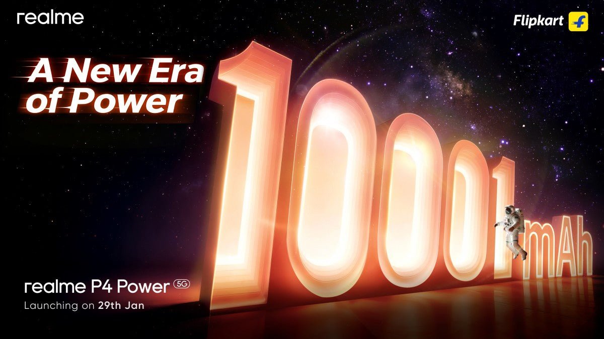 Realme P4 Power, 10.001mAh bataryaya sahip, gelecek hafta piyasaya sürülecek