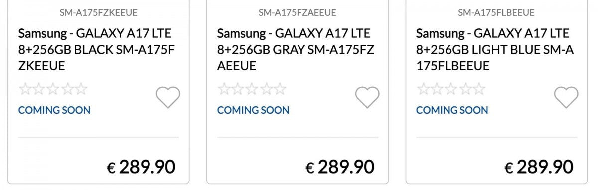 Samsung Galaxy A17 4G ve A17 5G Avrupa'da listelendi, işte fiyatlar