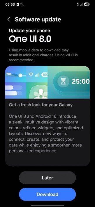 Samsung Galaxy A73 son büyük güncellemesini alıyor
