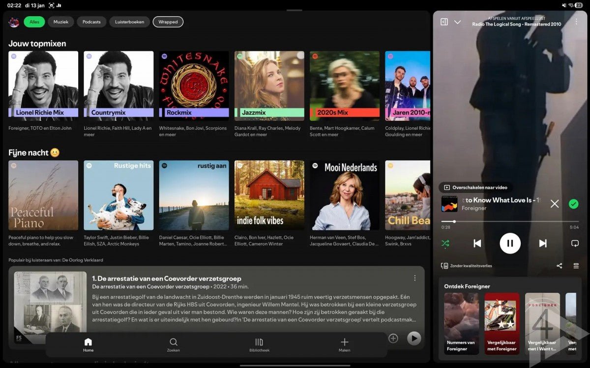 Spotify, Android tabletleri için yeni bir kullanıcı arayüzü kazanıyor