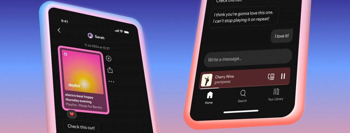 Spotify artık yerleşik bir mesajlaşma hizmetine sahip
