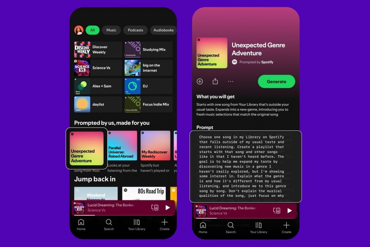 Spotify'nin yeni Başlatılan Çalma Listesi özelliği algoritmayı kontrol etmenizi sağlar