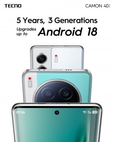 Tecno, Camon 40 serisi için 5 yıl yazılım desteği vaat ediyor.