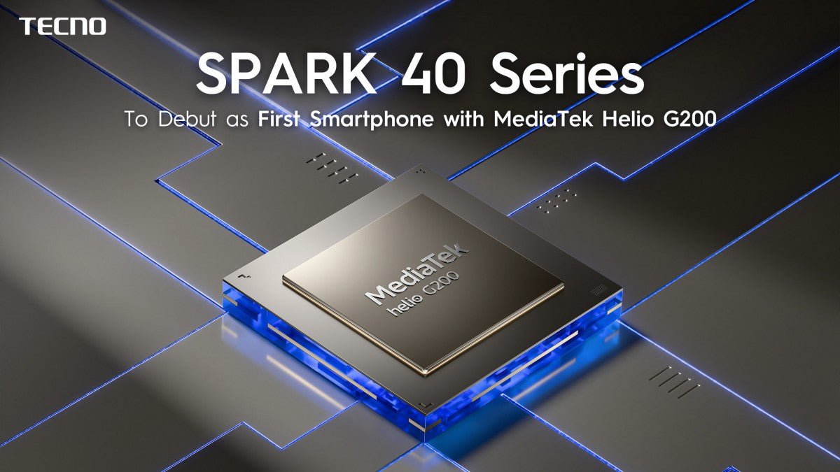 Tecno Spark 40 Pro+, yeni Helio G200 yonga setine sahip ilk telefon olacak