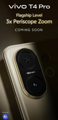vivo T4 Pro teaser kampanyası, bir telefoto kamera sürprizi ile başlıyor