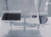 Vivo X Fold5'in ağırlığı, teaser videosunda gösterildiği gibi X Fold3'ün 219g'den daha hafif olacak