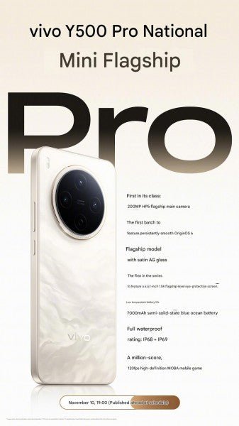vivo Y500 Pro'nun lansmanından önceki temel özellikleri listelendi