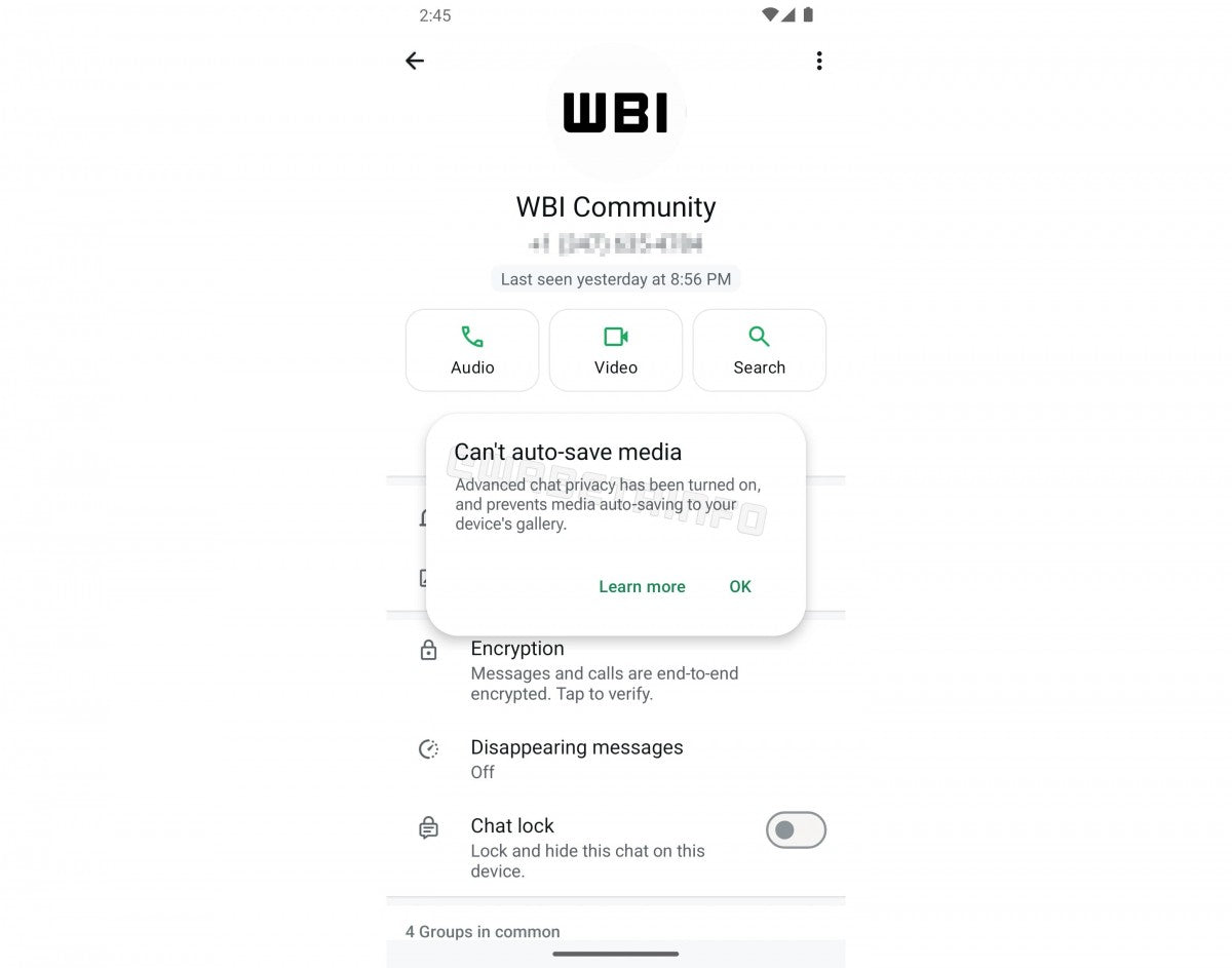 WhatsApp, başkalarının gönderdiğiniz medyayı otomatik olarak kaydetmesini engellemenize izin verecek