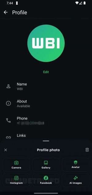 WhatsApp yakında Facebook ve Instagram'dan profil fotoğraflarını içe aktarmanıza izin verebilir