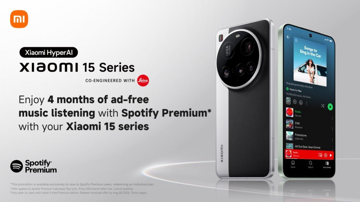 Xiaomi 15 sahipleri artık 4 ay ücretsiz Spotify Premium alabilirler