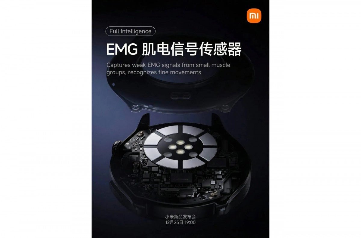 Xiaomi Watch 5 bu hafta EMG sensörü ve Snapdragon W5 yongası ile geliyor