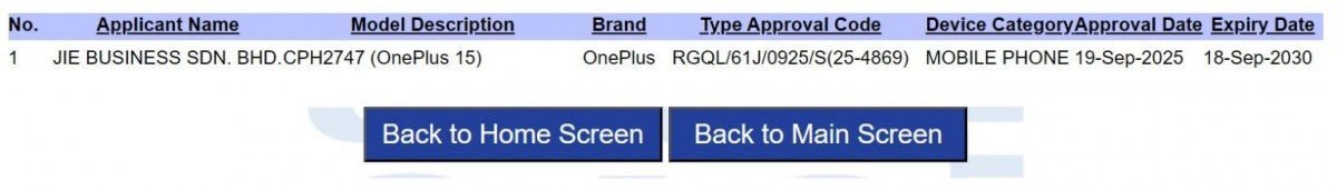 Yeni sertifikasyonla Global OnePlus 15 model numarası doğrulandı