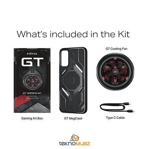 Infinix 30 pro Fan ve Kılıf Seti Kutulu (GT PRO GAMING KIT)