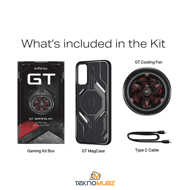 Infinix 30 pro Fan ve Kılıf Seti Kutulu (GT PRO GAMING KIT) ürünü - Aksesuar kategorisi | Tekno Muaz